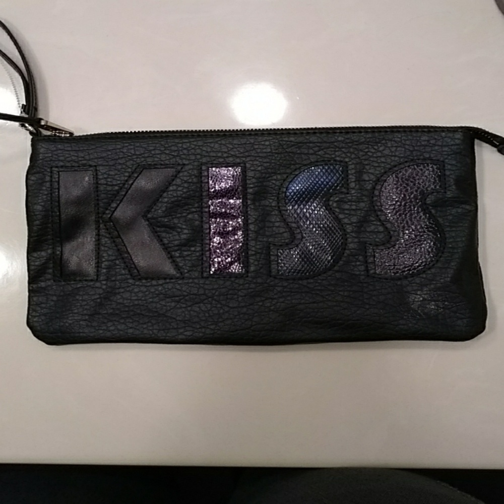 Black KISS by Juicy Couture wristlet bag